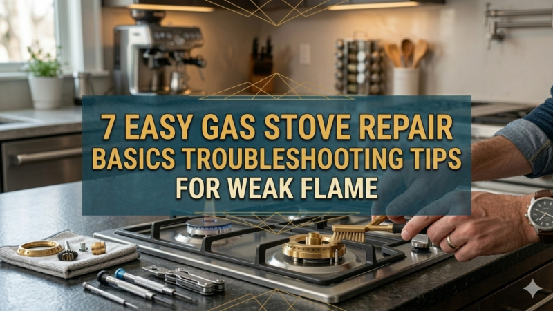 7 Easy Gas Stove Repair Basics Troubleshooting Tips for Weak Flame