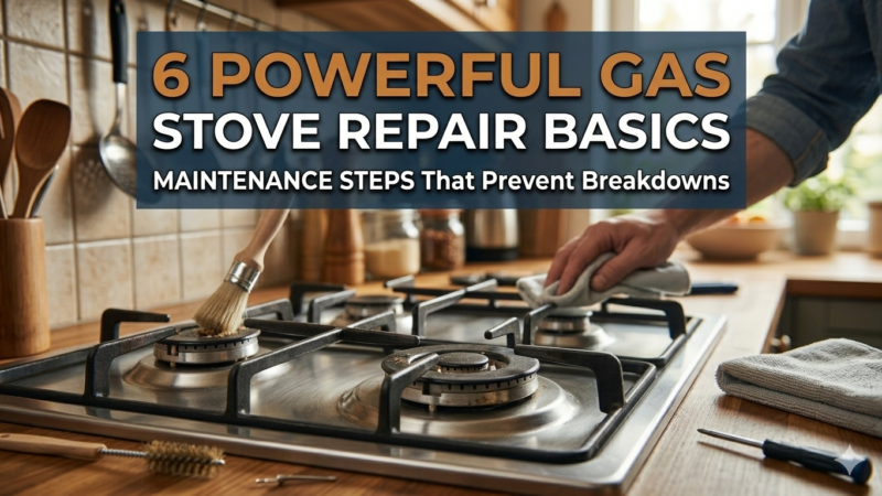 6 Powerful Gas Stove Repair Basics Maintenance Steps That Prevent Breakdowns