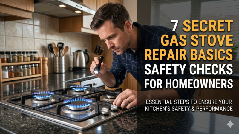 7 Secret Gas Stove Repair Basics Safety Checks for Homeowners