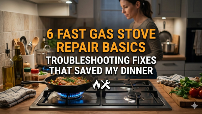 6 Fast Gas Stove Repair Basics Troubleshooting Fixes That Saved My Dinner