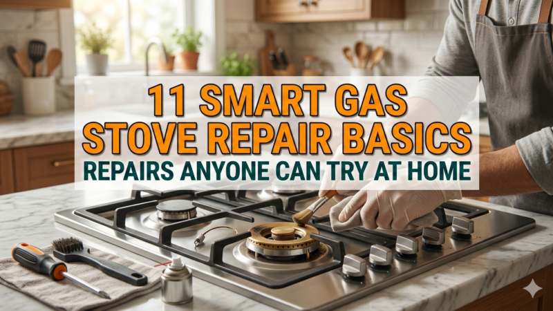 11 Smart Gas Stove Repair Basics Repairs Anyone Can Try at Home