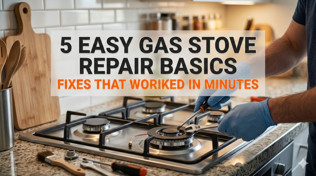 5 Easy Gas Stove Repair Basics Fixes That Worked in Minutes