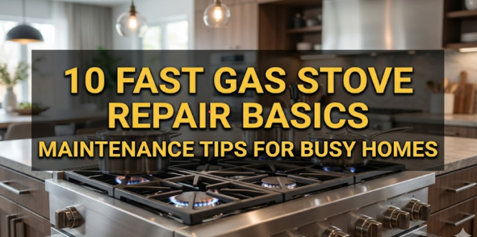 10 Fast Gas Stove Repair Basics Maintenance Tips for Busy Homes