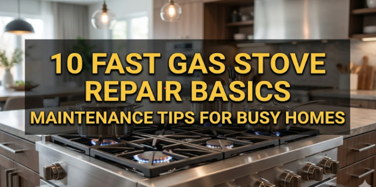 10 Fast Gas Stove Repair Basics Maintenance Tips for Busy Homes